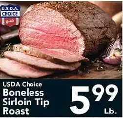 Eurofresh Market Usda Choice Boneless Sirloin Tip Roast offer