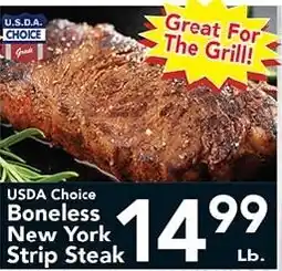 Eurofresh Market Usda Choice Boneless New York Strip Steak offer