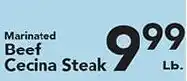 Eurofresh Market Marinated Beef Cecina Steak offer