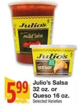 Amigos United Julio's Salsa offer