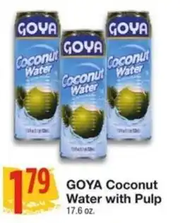 Amigos United Goya coconut water with pulp offer