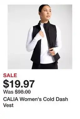 Dick's Sporting Goods CALIA Women's Cold Dash Vest offer