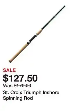 Dick's Sporting Goods St. Croix Triumph Inshore Spinning Rod offer