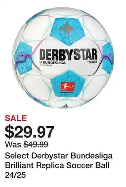 Dick's Sporting Goods Select Derbystar Bundesliga Brilliant Replica Soccer Ball 24/25 offer