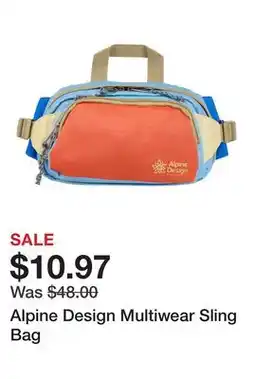 Dick's Sporting Goods Alpine Design Multiwear Sling Bag offer