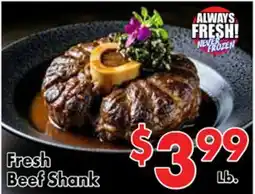 Valley Marketplace Fresh Beef Shank offer