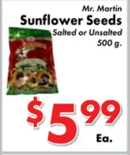 Valley Marketplace Mr. Martin Sunflower Seeds offer
