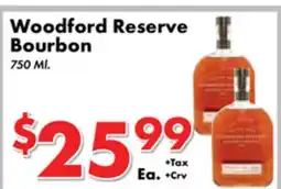 Valley Marketplace Woodford Reserve Bourbon offer