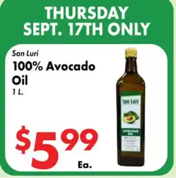 Valley Marketplace San Luri 100% Avocado Oil offer