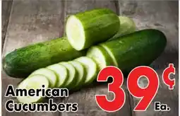 Valley Marketplace American Cucumbers offer