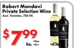 Valley Marketplace Robert Mondavi Private Selection Wine offer