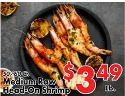 Valley Marketplace Medium Raw Head-On Shrimp offer