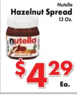 Valley Marketplace Nutella Hazelnut Spread offer