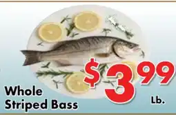 Valley Marketplace Whole Striped Bass offer