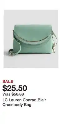 Kohl's LC Lauren Conrad Blair Crossbody Bag offer
