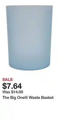 Kohl's The Big One Waste Basket offer