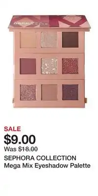 Kohl's SEPHORA COLLECTION Mega Mix Eyeshadow Palette offer