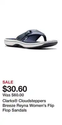 Kohl's Clarks Cloudsteppers Breeze Reyna Women's Flip Flop Sandals offer