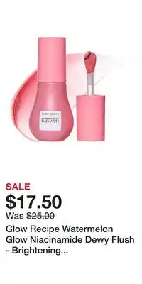 Kohl's Glow Recipe Watermelon Glow Niacinamide Dewy Flush - Brightening Serum Blush offer