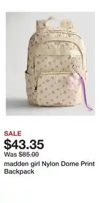 Kohl's madden girl Nylon Dome Print Backpack offer