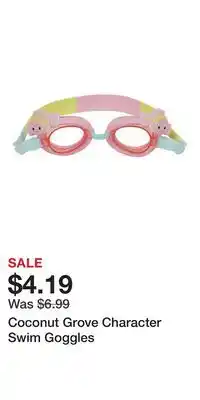 Kohl's Coconut Grove Character Swim Goggles offer