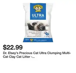 Petsmart Dr. Elsey's Precious Cat Ultra Clumping Multi-Cat Clay Cat Litter - Unscented, Low Tracking offer