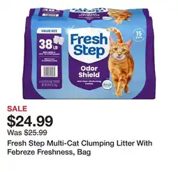 Petsmart Fresh Step Multi-Cat Clumping Litter With Febreze Freshness, Bag offer