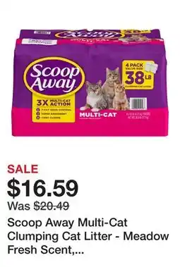 Petsmart Scoop Away Multi-Cat Clumping Cat Litter - Meadow Fresh Scent, Clumping offer