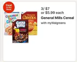 Walgreens General Mills Cereal offer