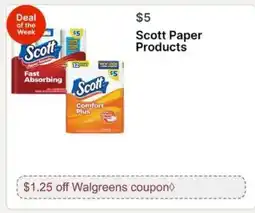 Walgreens Scott Paper Products offer