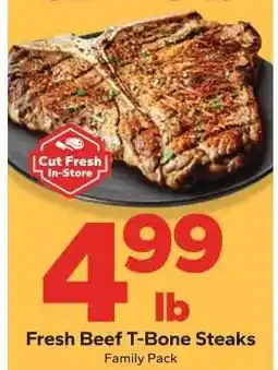 Save a Lot Fresh Beef T-Bone Steaks offer