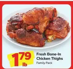 Save a Lot Fresh Bone-In Chicken Thighs offer