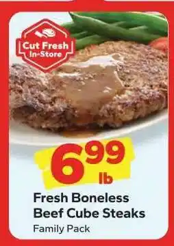 Save a Lot Fresh Boneless Beef Cube Steaks offer