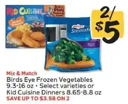Winn Dixie Birds Eye Frozen Vegetables or Kid Cuisine Dinners offer