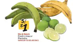 Winn Dixie Fresh Limes or Plantains offer