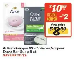 Winn Dixie Dove Bar Soap 6 ct offer