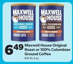 Save a Lot Maxwell House Original Roast or 100% Colombian Ground Coffee offer