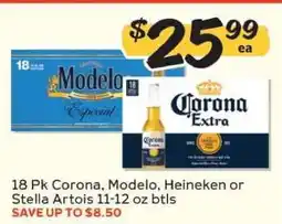 Winn Dixie 18 Pk Corona, Modelo, Heineken or Stella Artois offer