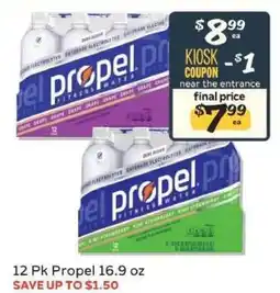 Winn Dixie 12 Pk Propel 16.9 oz offer