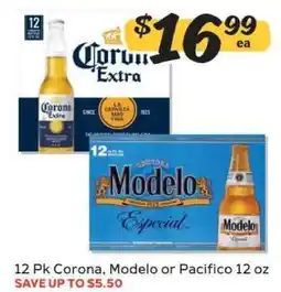 Winn Dixie 12 Pk Corona, Modelo or Pacifico 12 oz offer