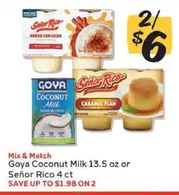 Winn Dixie Goya Coconut Milk 13.5 oz or Señor Rico 4 ct offer