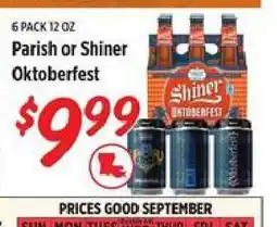 Rouses Parish or Shiner Oktoberfest offer