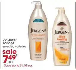 Giant Eagle Jergens Lotions offer