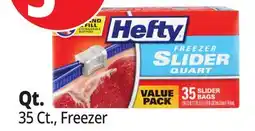 Ocean State Job Lot Hefty Storage Quart Slider Bags 40 Count offer