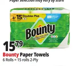 Ocean State Job Lot Bounty Double Plus Paper Towel offer