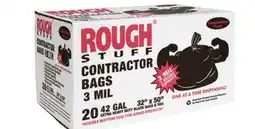 Ocean State Job Lot Rough Stuff 42 Gal Contractor Trash Bags 20 Count offer