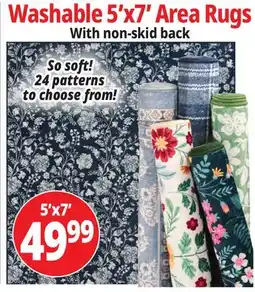Ocean State Job Lot Washable 5'x7' Area Rugs offer