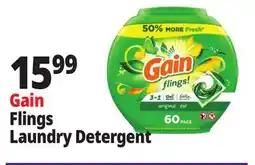 Ocean State Job Lot Gain Flings Oxi Boost and Febreze Original Scent Laundry Detergent Pacs 60 Count offer