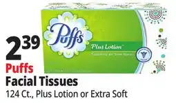 Ocean State Job Lot PUFFS Plus Lotion Face Tissues 124 Count offer