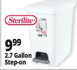 Ocean State Job Lot Sterilite Step-On 2.7 Gal Wastebasket offer